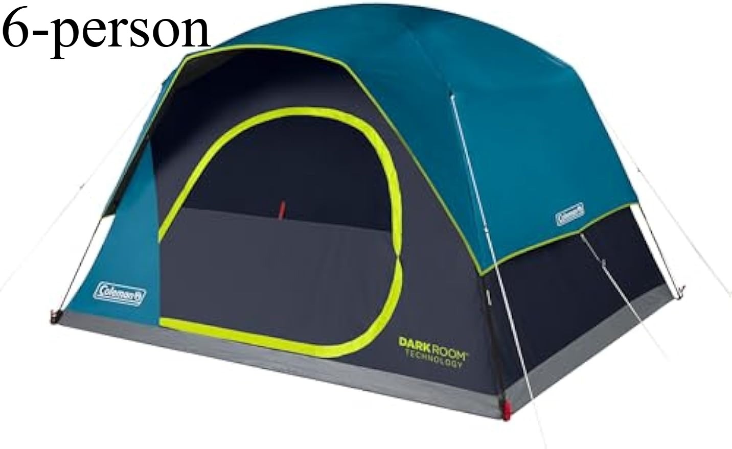 Coleman 4/6/8/10 Person Skydome Dark Room Tent with Rainfly, 5 Minute Setup