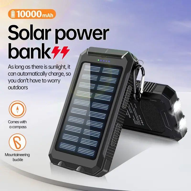 1W Super Powerful USB Portable Charger Solar Power Bank For Cell Phone tablets
