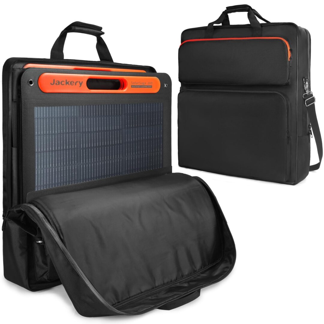 Amazing Fair Solar Panel Storage Bag 200W | 25.2″×24″×4.5″, Black