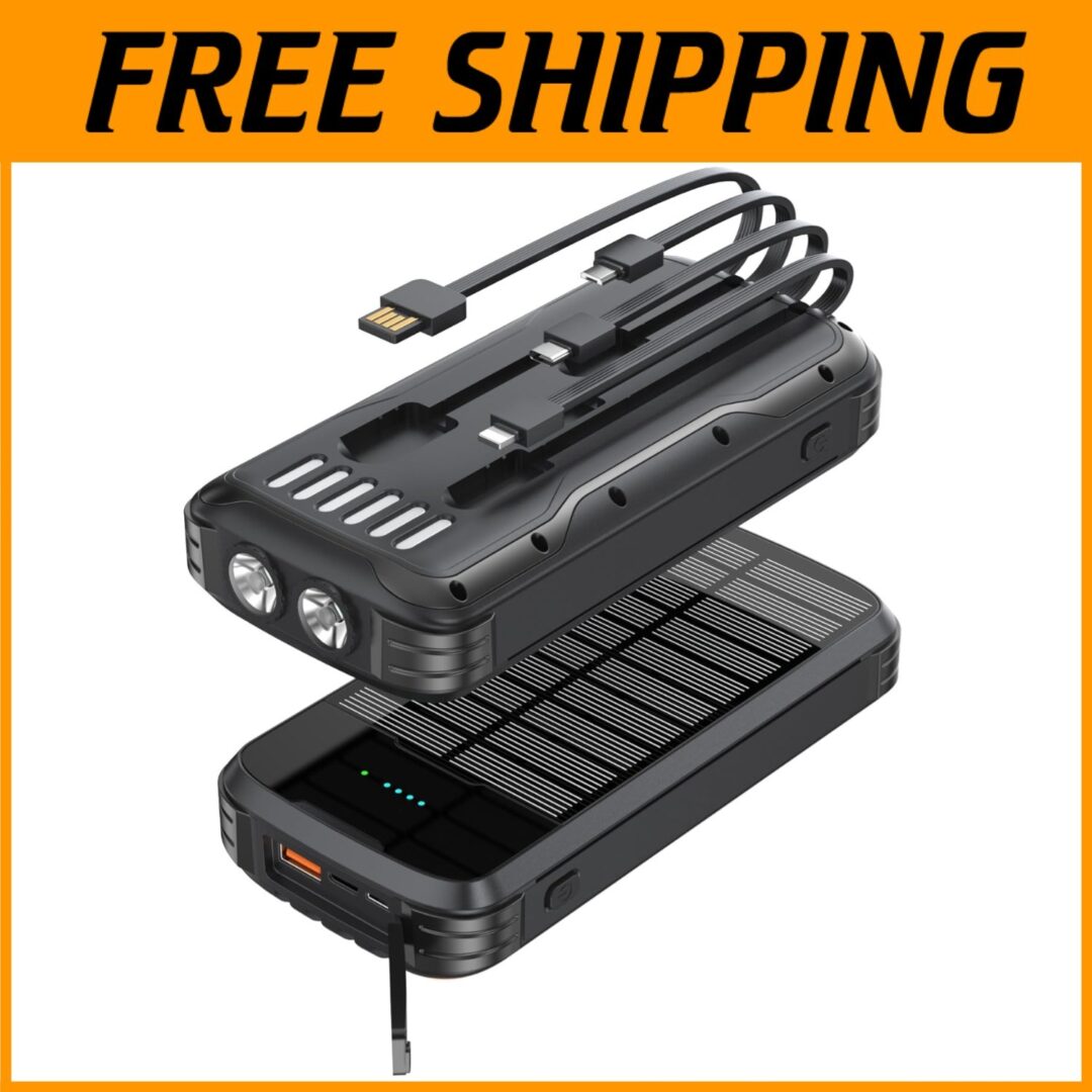 Solar Power Bank 40000mAh with Universal Compatibility