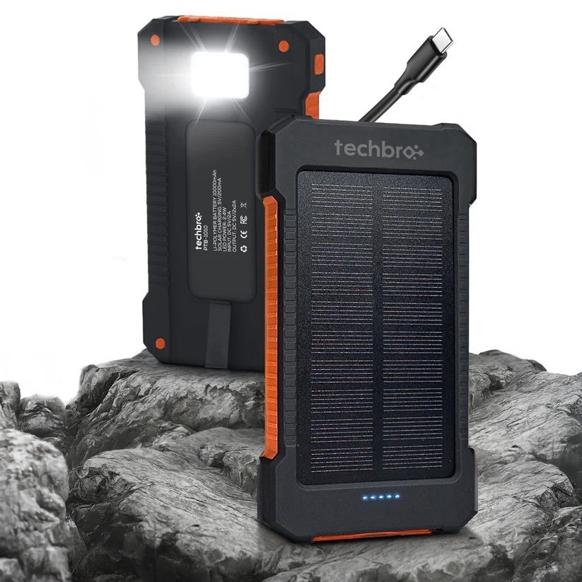 TechBro – 10,000mAh Solar Power Bank