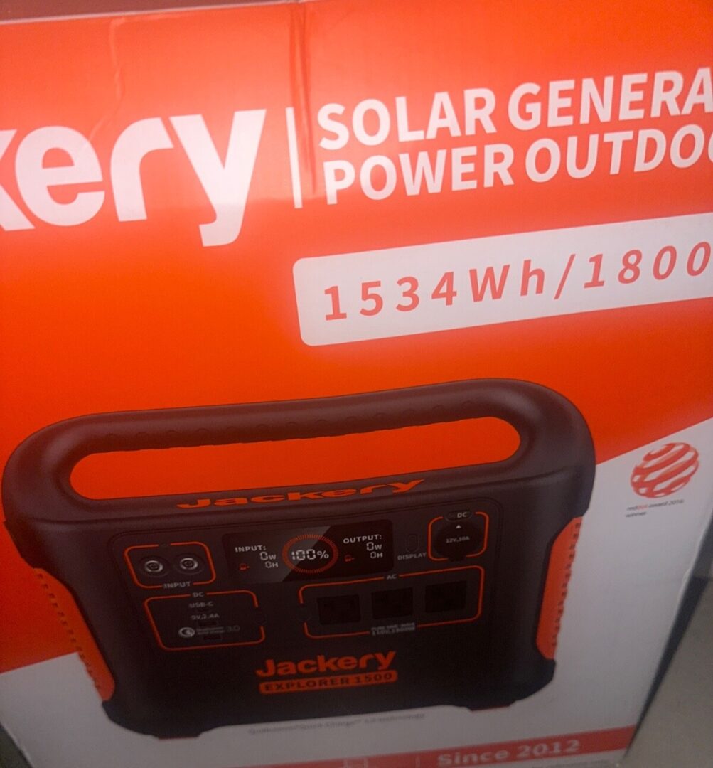Jackery Explorer 1534wh/ 1800 Solar Power Station Generator