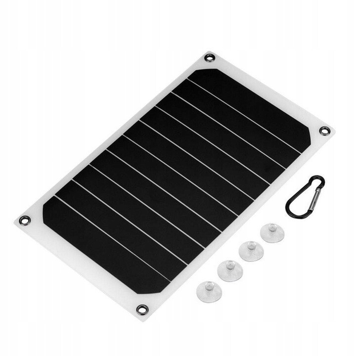 Solar Power Bank Charger Phone Portable 5V Usb Camping Outdoor