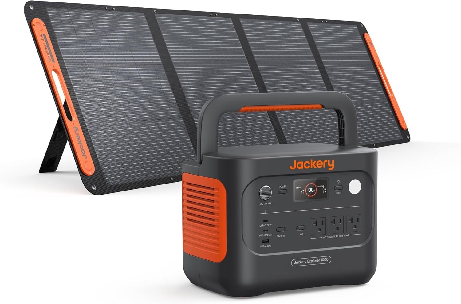 Jackery Solar Generator 1000 v2 1070Wh Power Station +200W Panel