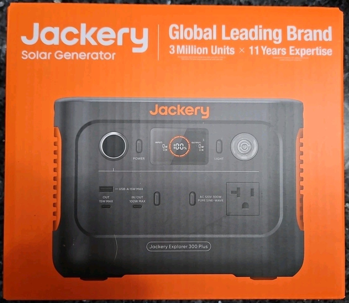 Jackery Explorer 300 Plus Portable Solar Power Generator *BRAND NEW & SEALED*