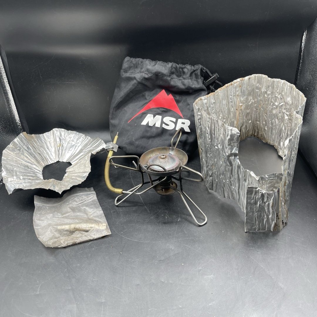 MSR WHISPERLITE Camping Backpacking Hiking Stove With Bag And Shields See Pics