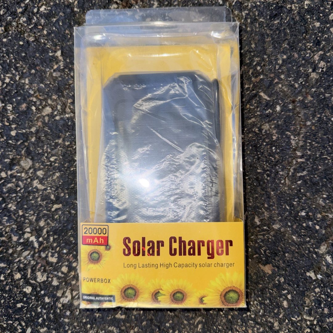 Portable Solar Power Bank Charger For Cell Phone 20000mah iPhone & Android