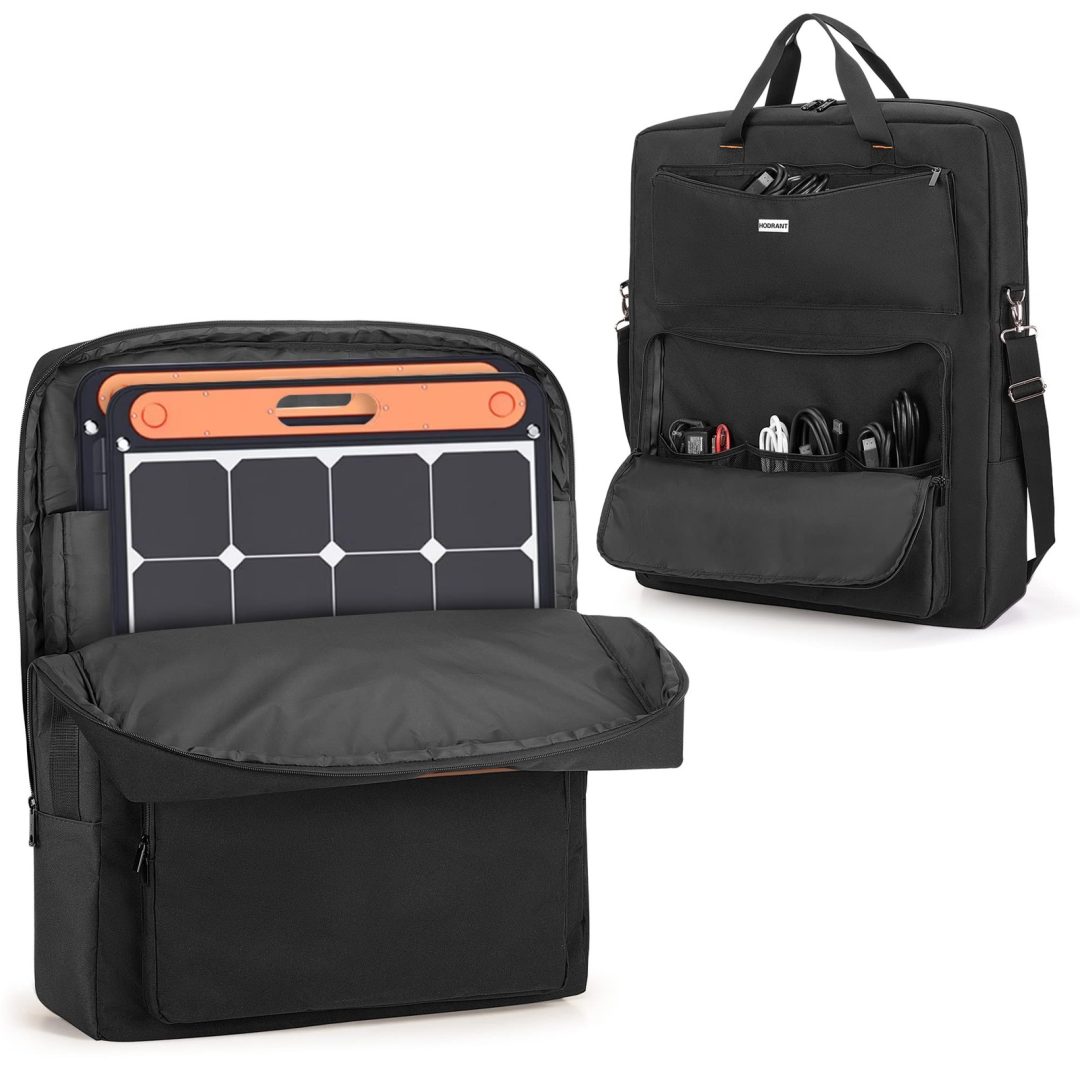 HODRANT Solar 22 inches (L) x 4.5 (W) x 25.5 (H), Black Bag