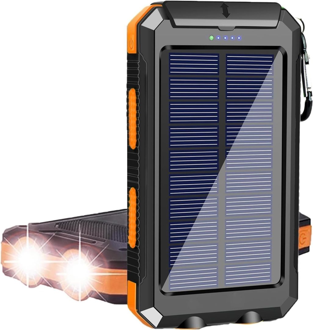 Solar Power Bank Charger Portable Charger (20,000mAh)  For Cell Phone