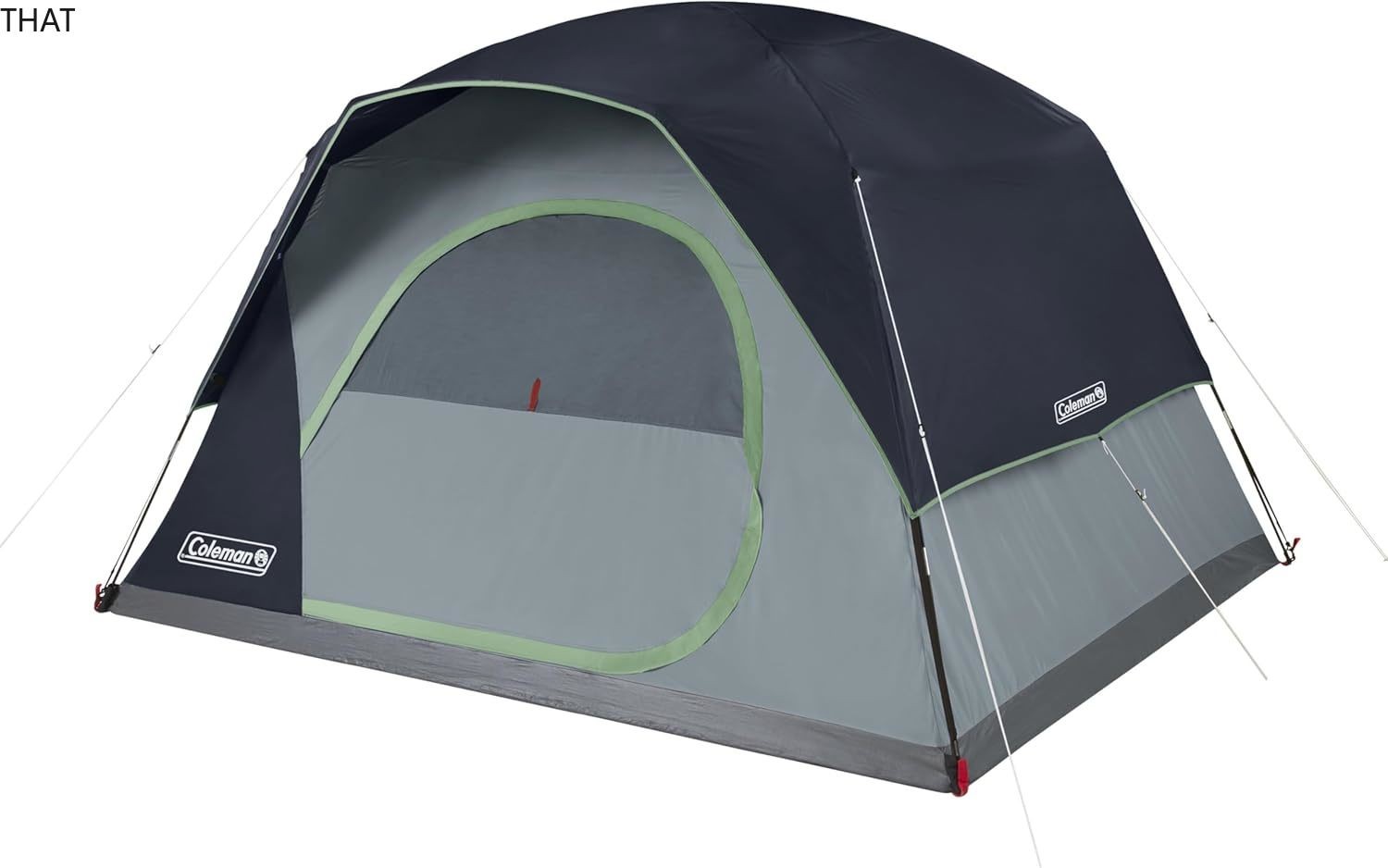 Coleman Skydome Tent with 5 Minute Setup, 6-Person Weatherproof Tent,Blue