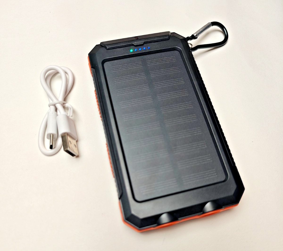 20000mAh Solar Power Bank – Portable USB Charger LED Flashlight Rugged