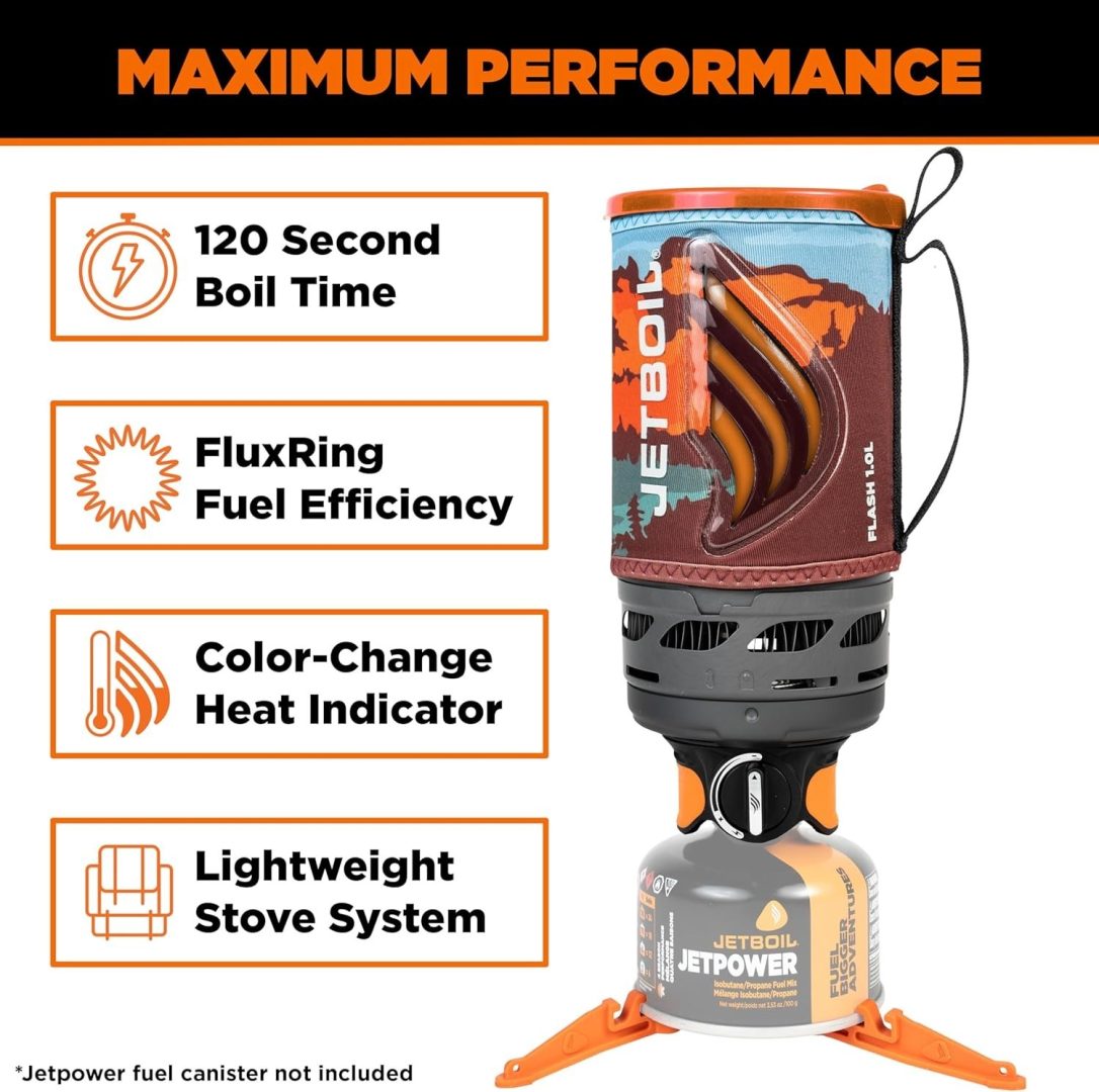 1.0L Flash Portable Fast Boil Stove for Camping and Backpacking, NEW