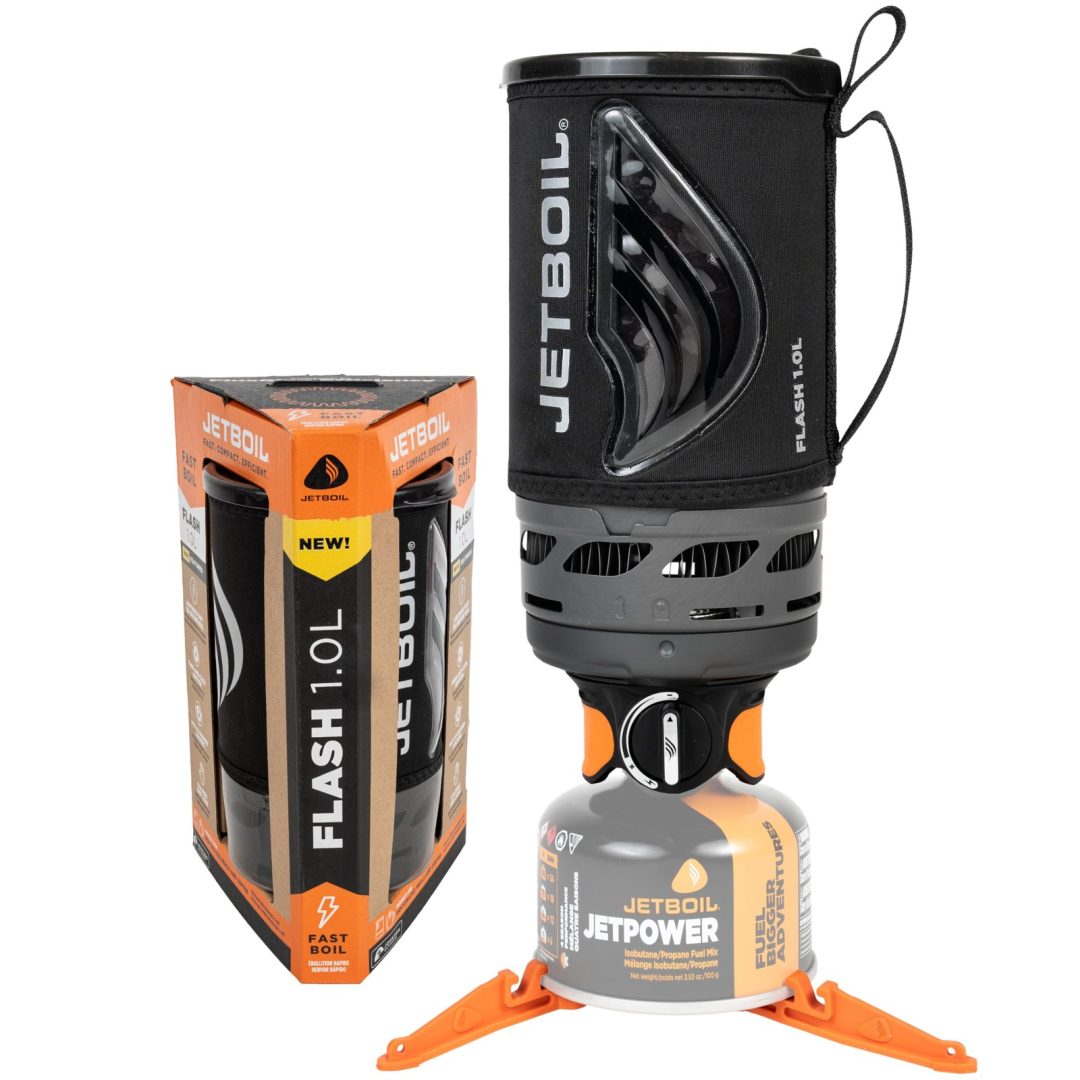 Jetboil Flash 1.0L Pot Portable Fast Boil Camping & Backpacking Stove 1-Step Ign