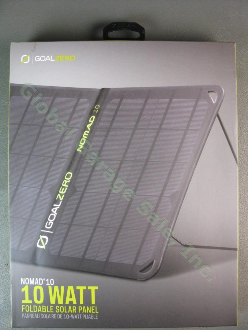 Goal Zero Nomad 10 Watt Monocrystalline Foldable Solar Panel USB Power Charger