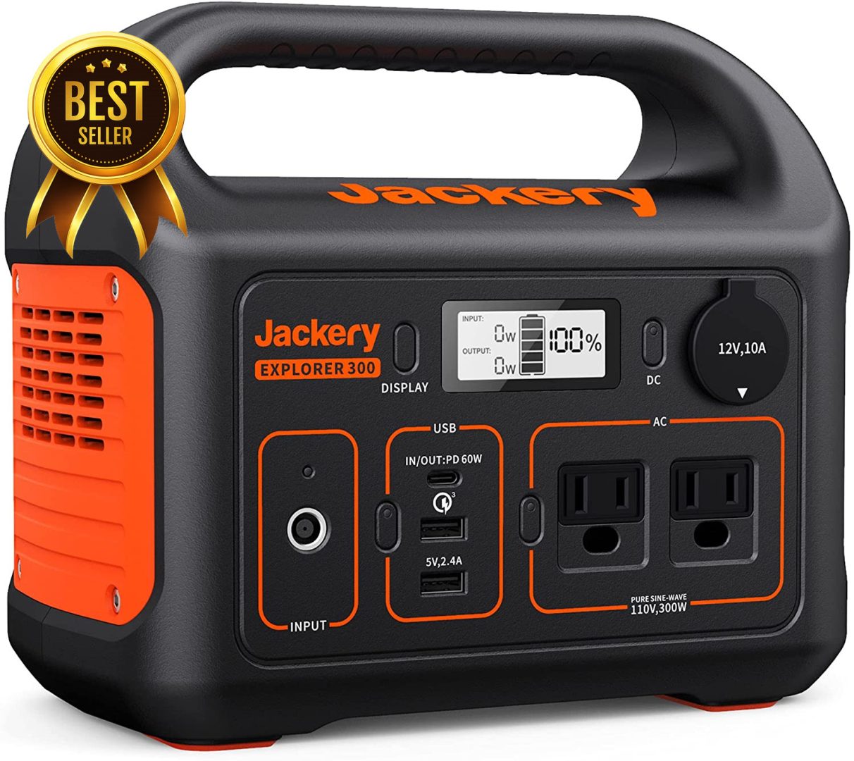 Portable Power Station 293Wh Lithium Battery Solar Generator Camping Backup