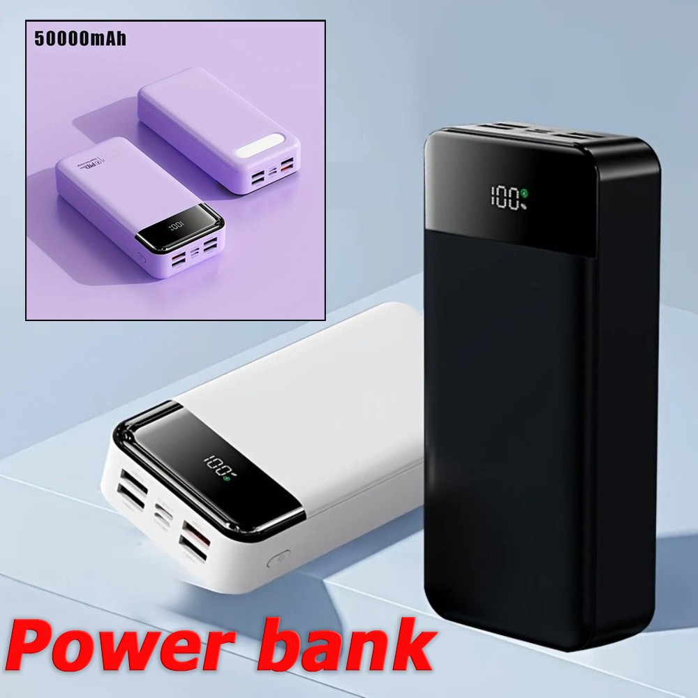 New 68000mAh Power Bank Large Capacity  LED LCD Portable Battery Fast Charging