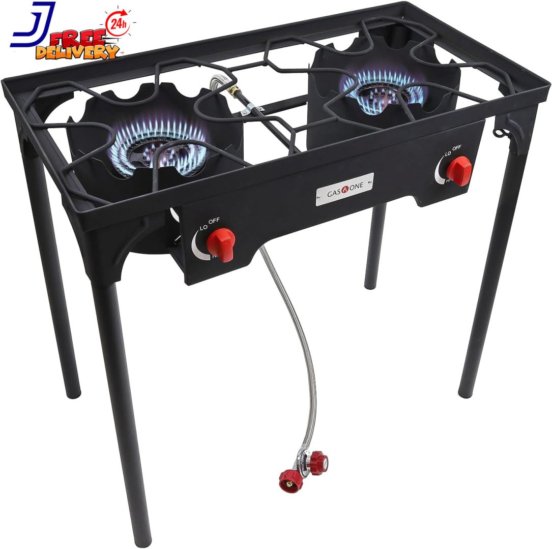 Gas One Propane Double Burner 2 Burner Camp Stove Outdoor High Pressure Propane