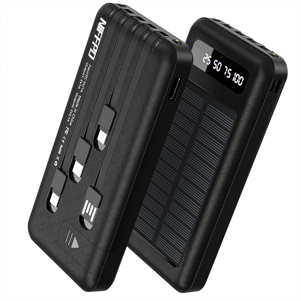 Super 10000000mAh USB Portable Charger Solar Power Bank for Cell Phone US