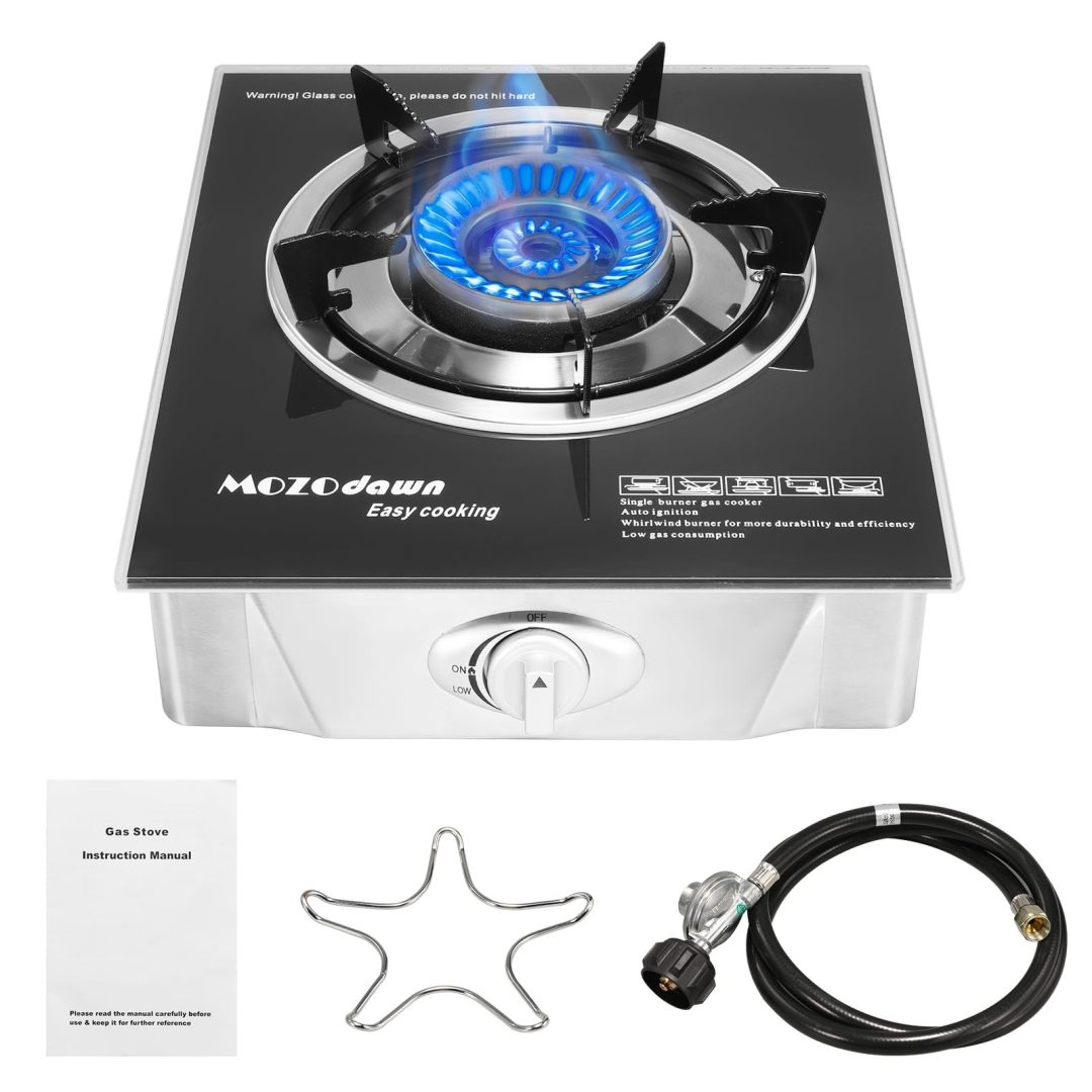 Single Burner Propane Stove 15000 BTU, Portable Gas Propane Stove 1 Burner, C…