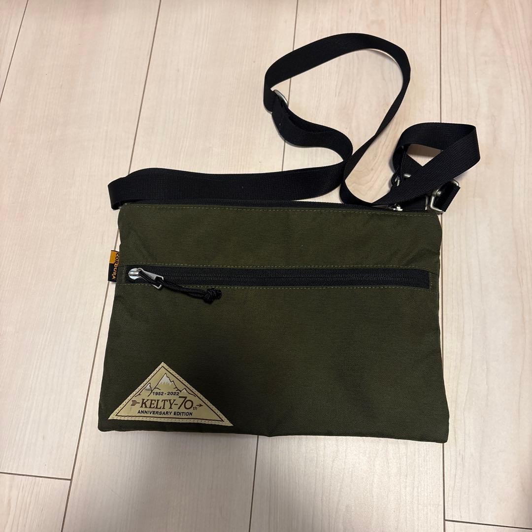 KELTY 70th Anniversary Olive Sacoche with Carabiner Used
