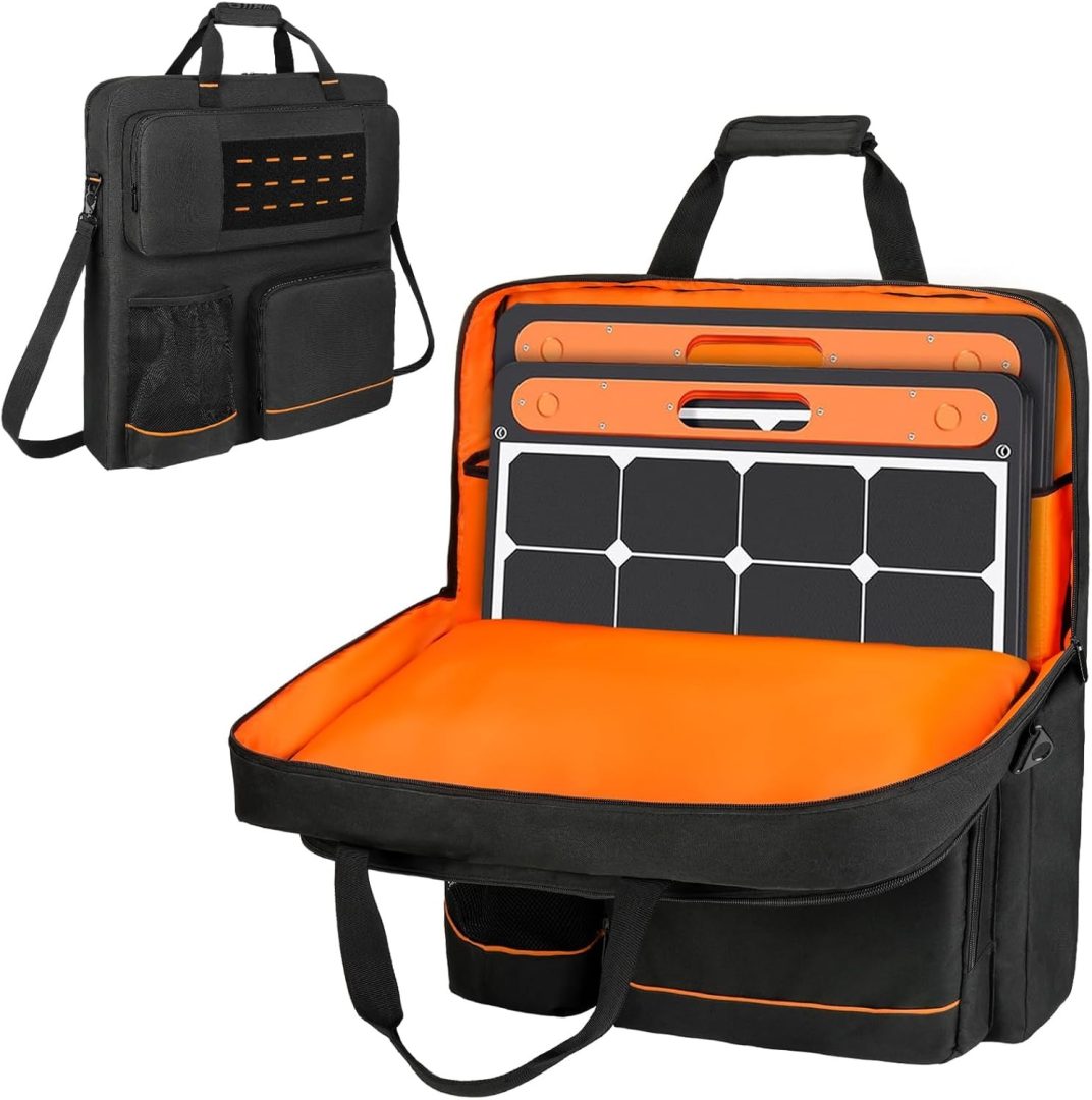 Solar Panel Storage Bag for Jackery SolarSaga 100/100X/200W & Anker – Portable