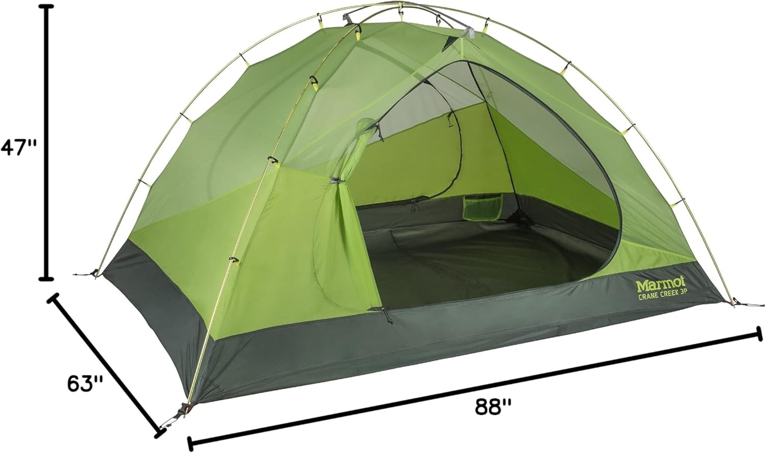MARMOT Crane Creek Camping and Backpacking Tent, 3 Person Tent
