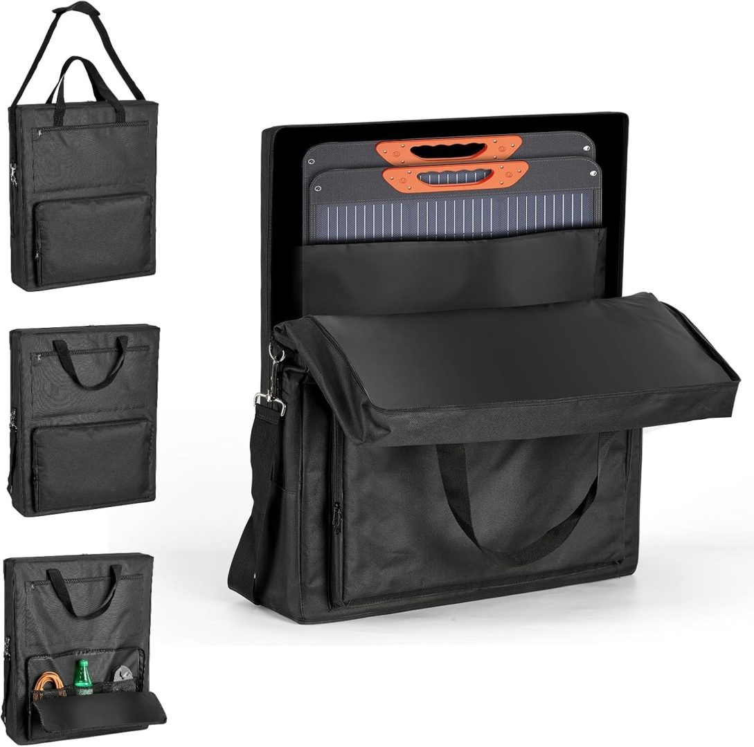 Solar Panel Carrying Case – Heavy Duty Padded Storage Bag for Jackery SolarSaga