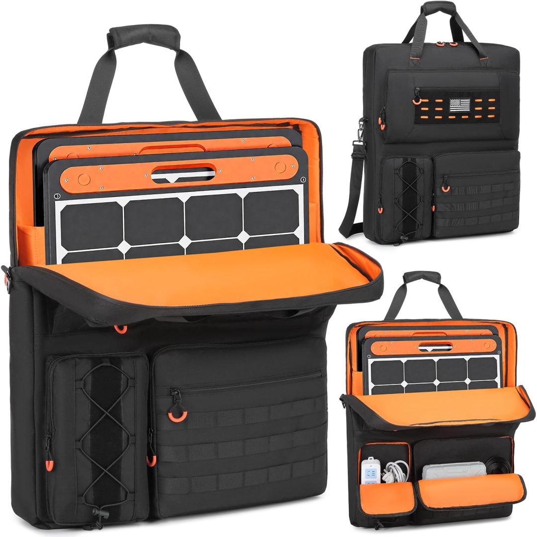 BISKLNDN Solar Panel Carrying Case for Jackery SolarSaga 100W 100X 200W, Sola…
