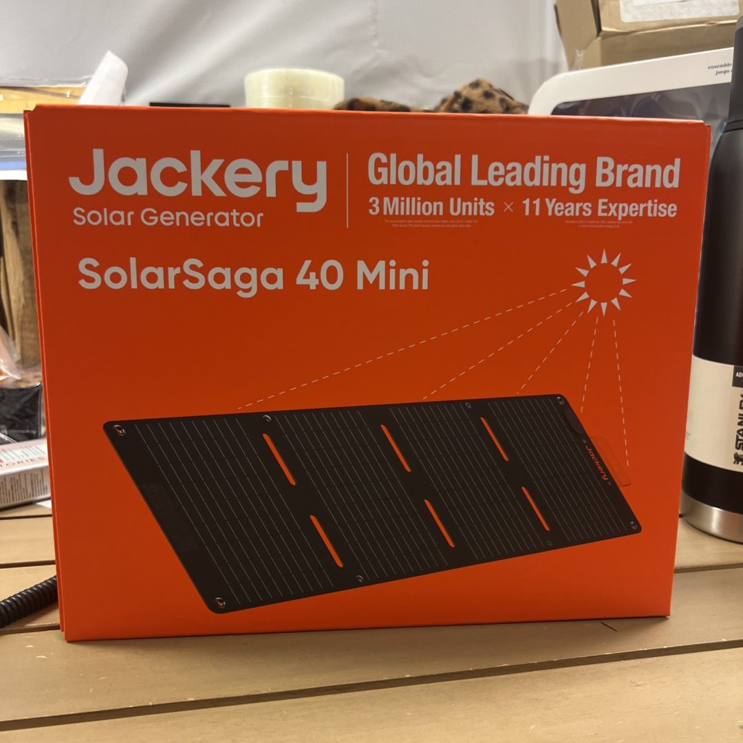 Jackery – SolarSaga 40W Mini Solar Panel – Black 0634446