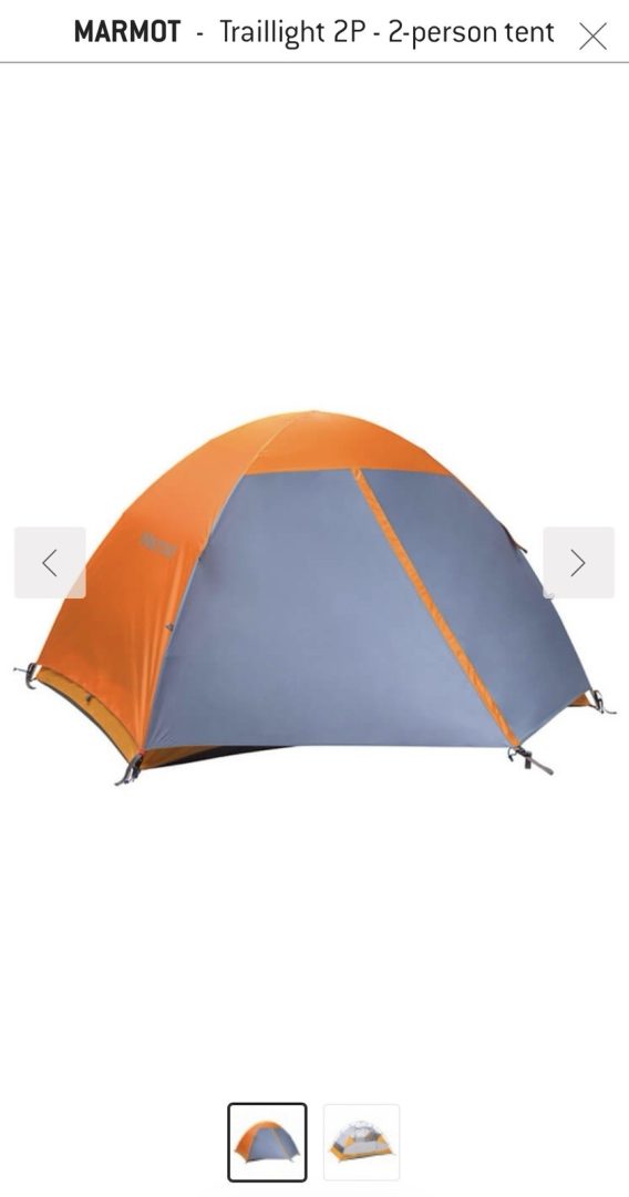 Marmot Traillight 2 2 Person 3 Season Discontinued Tent New Old Stock
