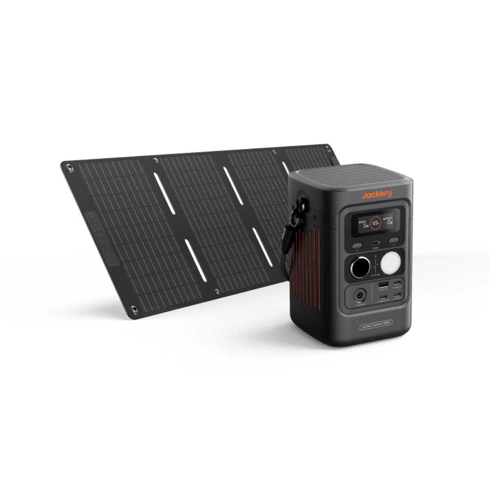 Jackery Explorer 300D Power Station 288Wh + SolarSaga Solar Panel 40W