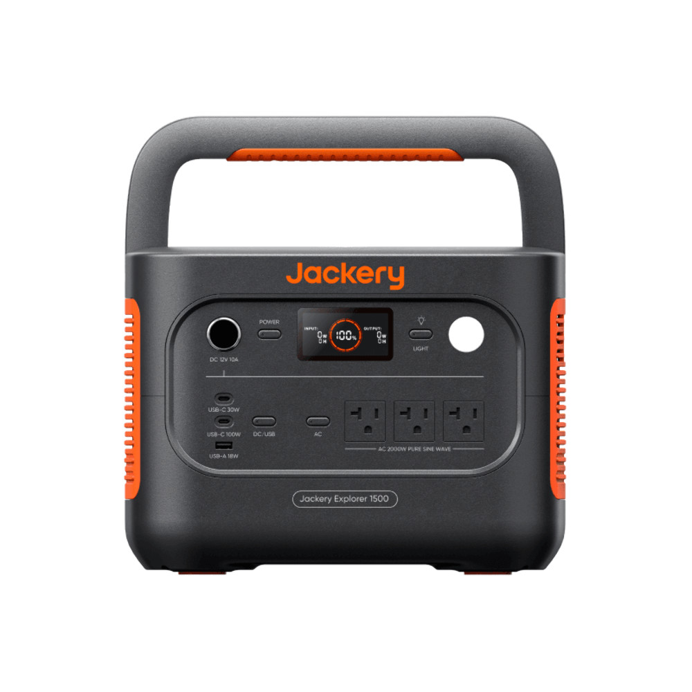 Jackery Explorer 1500 v2 Portable Power Station 1536Wh 400W Solar Input