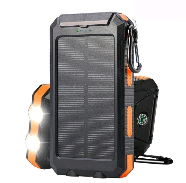 2025 Super Large Capacity Portable Charger USB  Solar Power Bank for Cell Phone