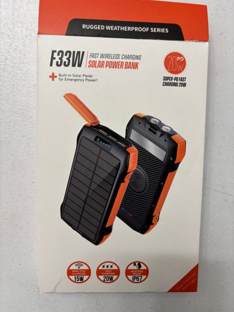 Solar Charger Power Bank, 40000mAh Portable Charger PD 20W Fast Charging