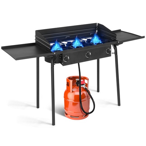 3 Burner Propane Stove 32,300 BTU Outdoor Camping