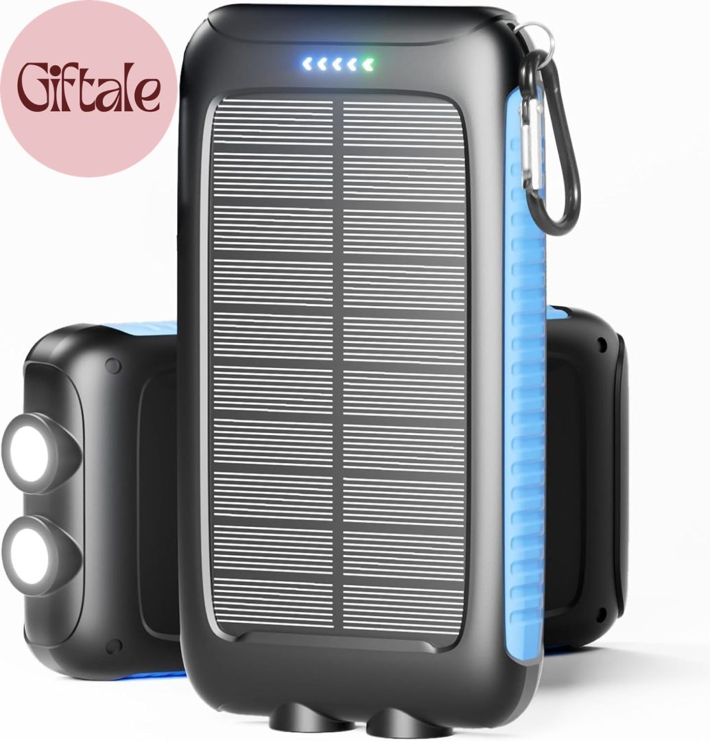 Solar Charger Power Bank 49800Mah Portable 15W Fast Charging Power Bank with QC3