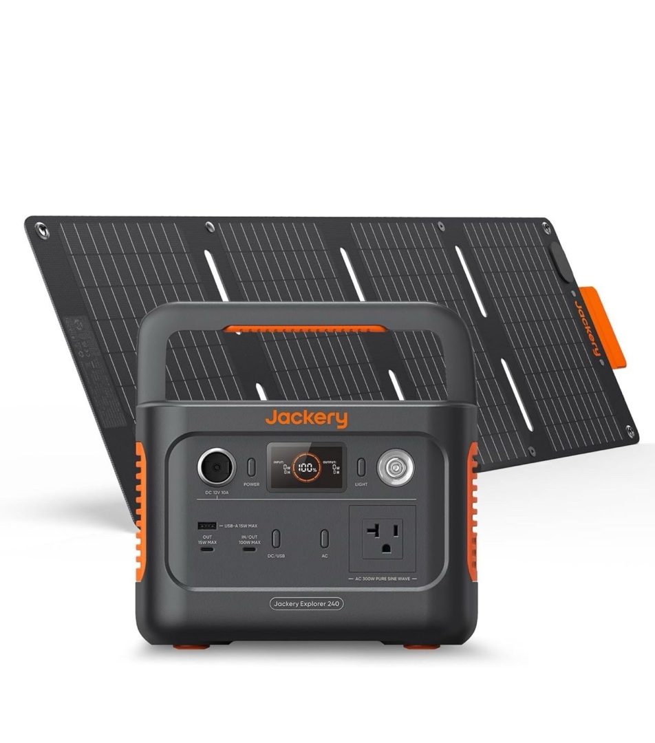 Jackery – Explorer 300 Plus Portable Power Solar Generator + 40W Solar Panel …