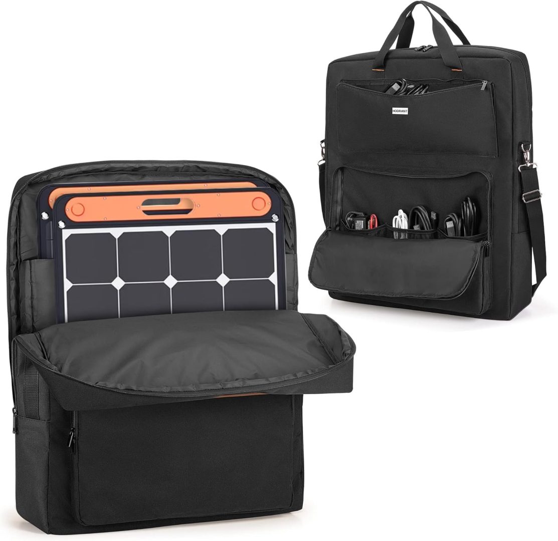 Solar Panel Storage Bag Compatible with Jackery Solarsaga 100W 100X, Padded Trav