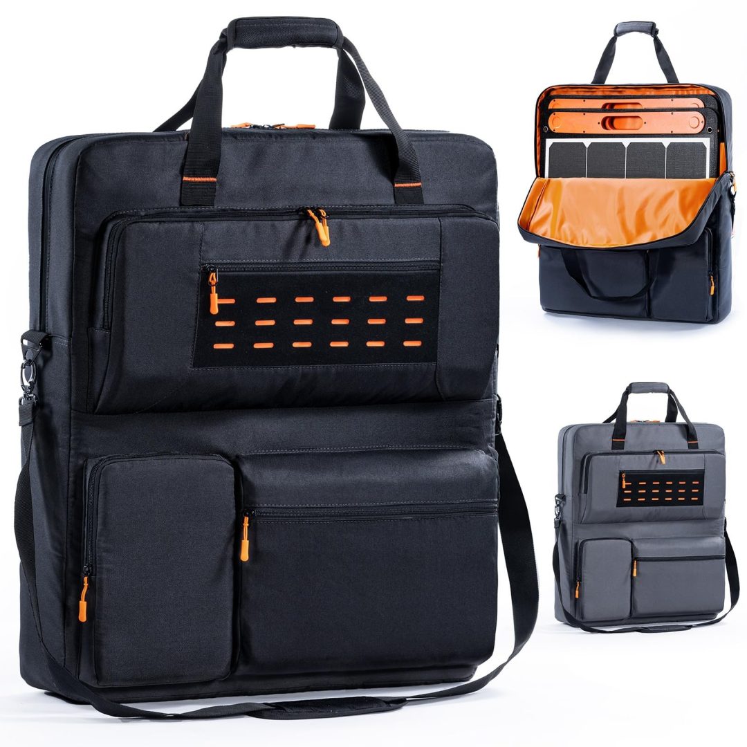 FRECOLSH Travel Carrying Case Compatible with Jackery SolarSaga 100W 100X 200…