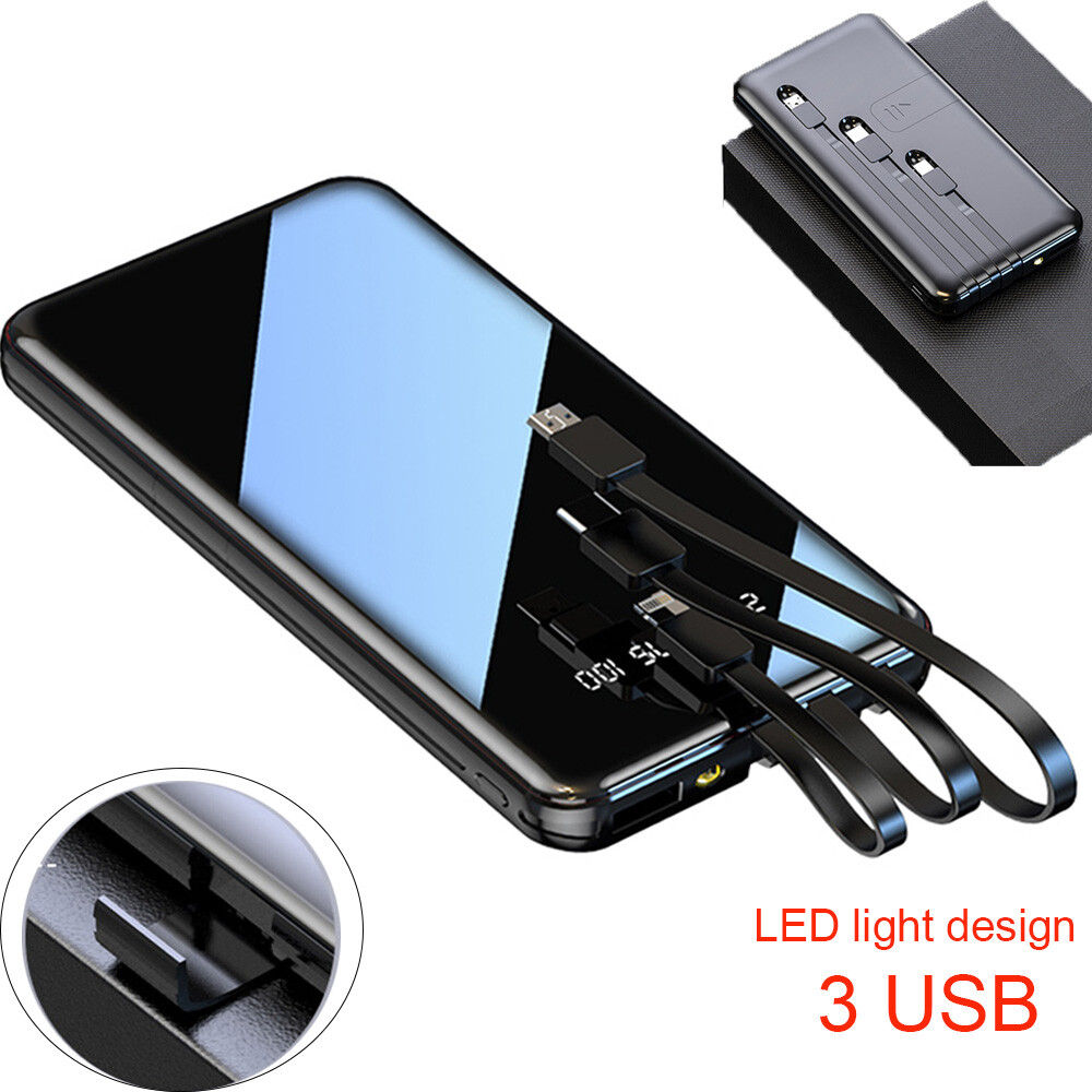 New Portable Power Bank 900000mAh External Battery Backup Charger Fast Charging