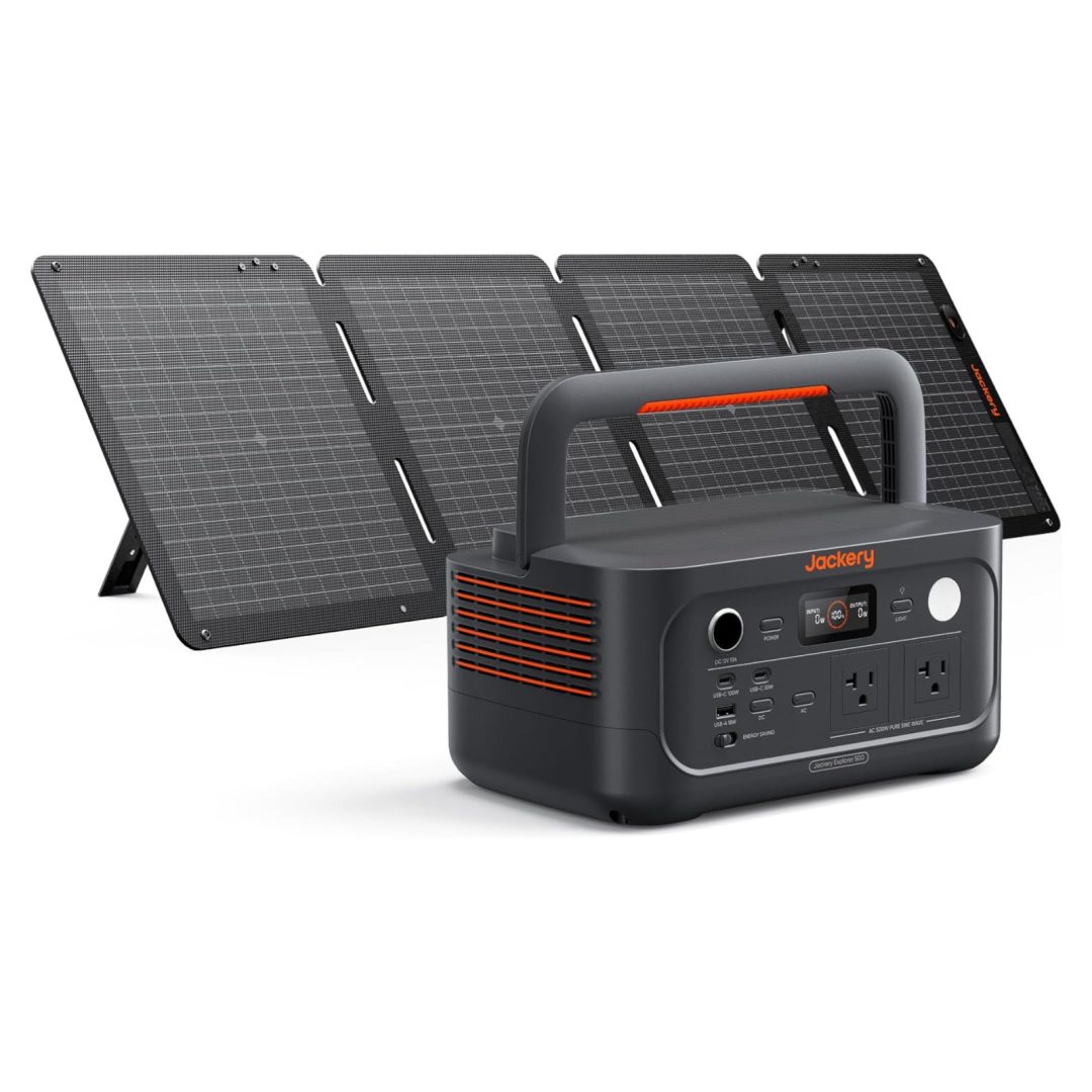 Jackery Explorer E500V2 512Wh Portable Power Station Peak + 100W Air Solar Panel