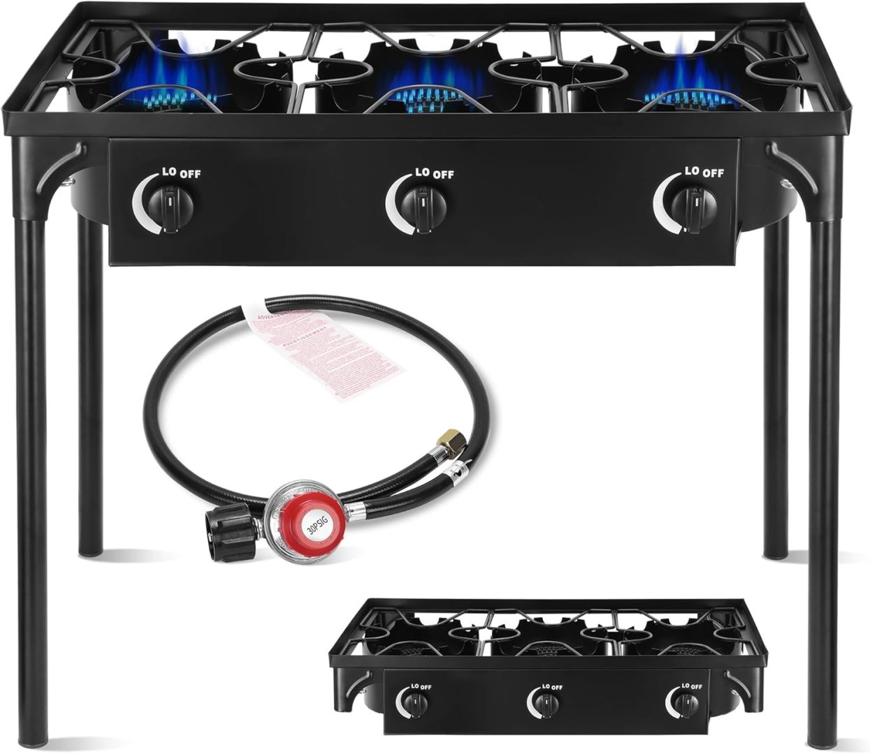 High Pressure Propane Stove 3 Burner 225K