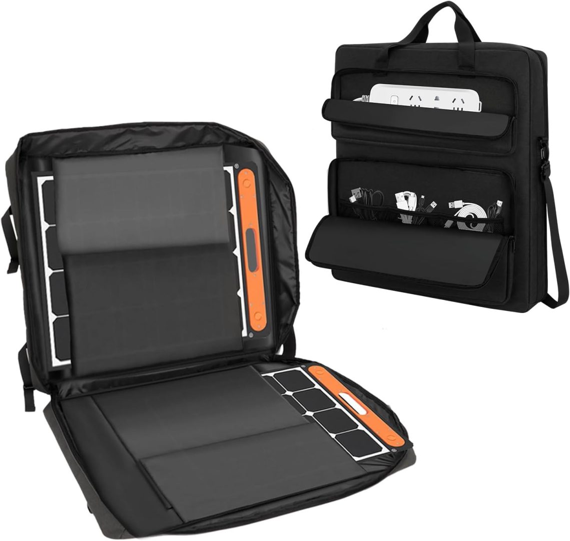 Solar Panel Carrying Case Compatible with Jackery Solarsaga 100W/100X/200W, Padd