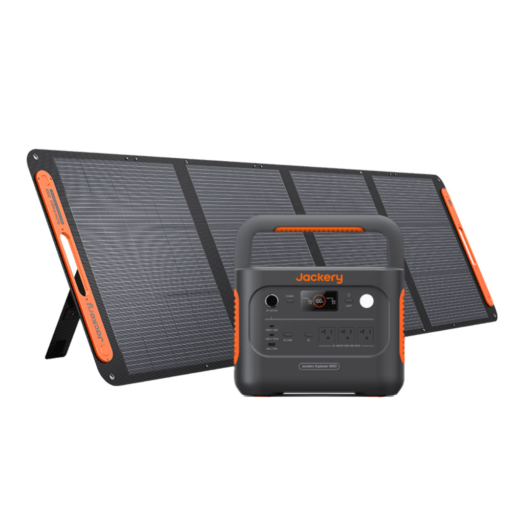 Jackery Explorer 1000 V2 Power Station + SolarSaga 200W Solar Panel 1070Wh