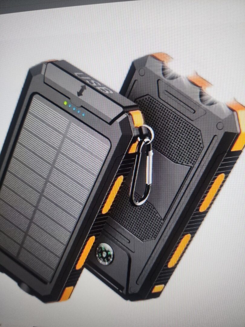 Solar Charger Power Bank 19000ah. Solar Power Phone Charger, 2 USB Ports/led…