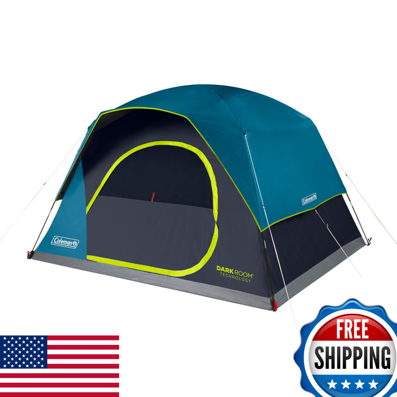 Coleman 4/6/8/10 Person Skydome Dark Room Tent Rainfly 5 Minute Setup Blocks 90