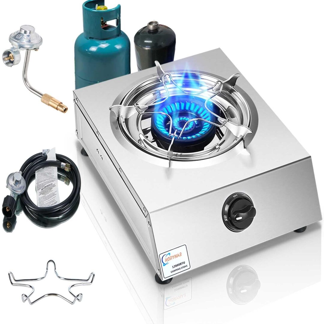 Propane Stove Single Burner Propane Stove 1 Burner 12,000 BTU Dual Fuel Auto …